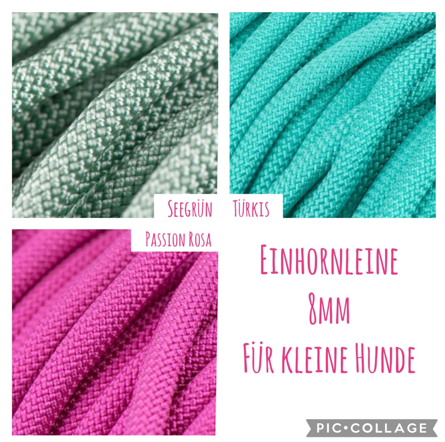 Einhornleine Unicorn für große und kleine Hunde