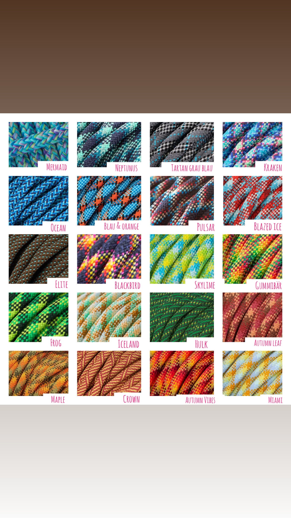 Wunschleine Kreuztakelung Mix & Match