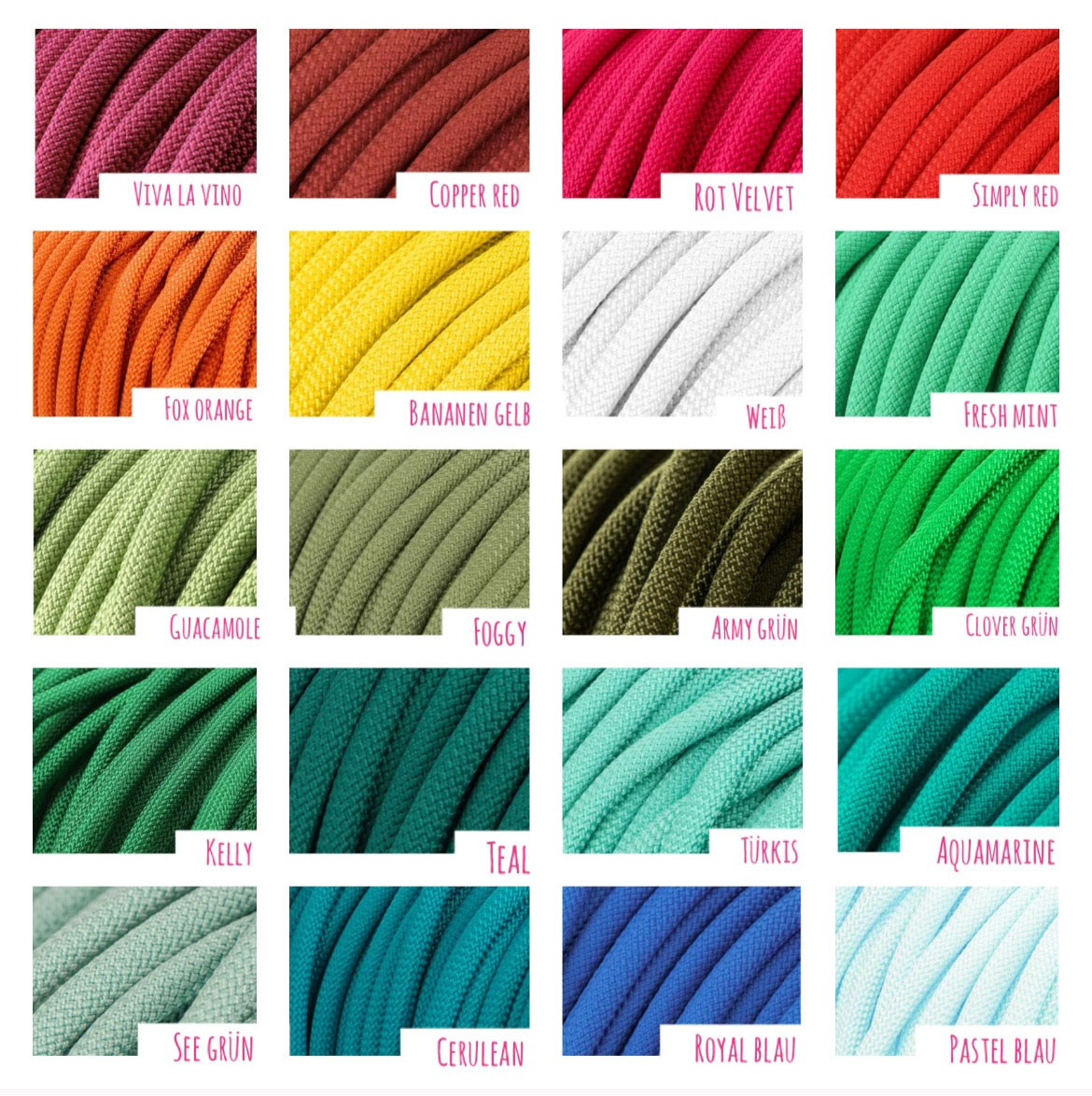 Retrieverleine Zugstopp Hundeleine Tauleine Mix & Match