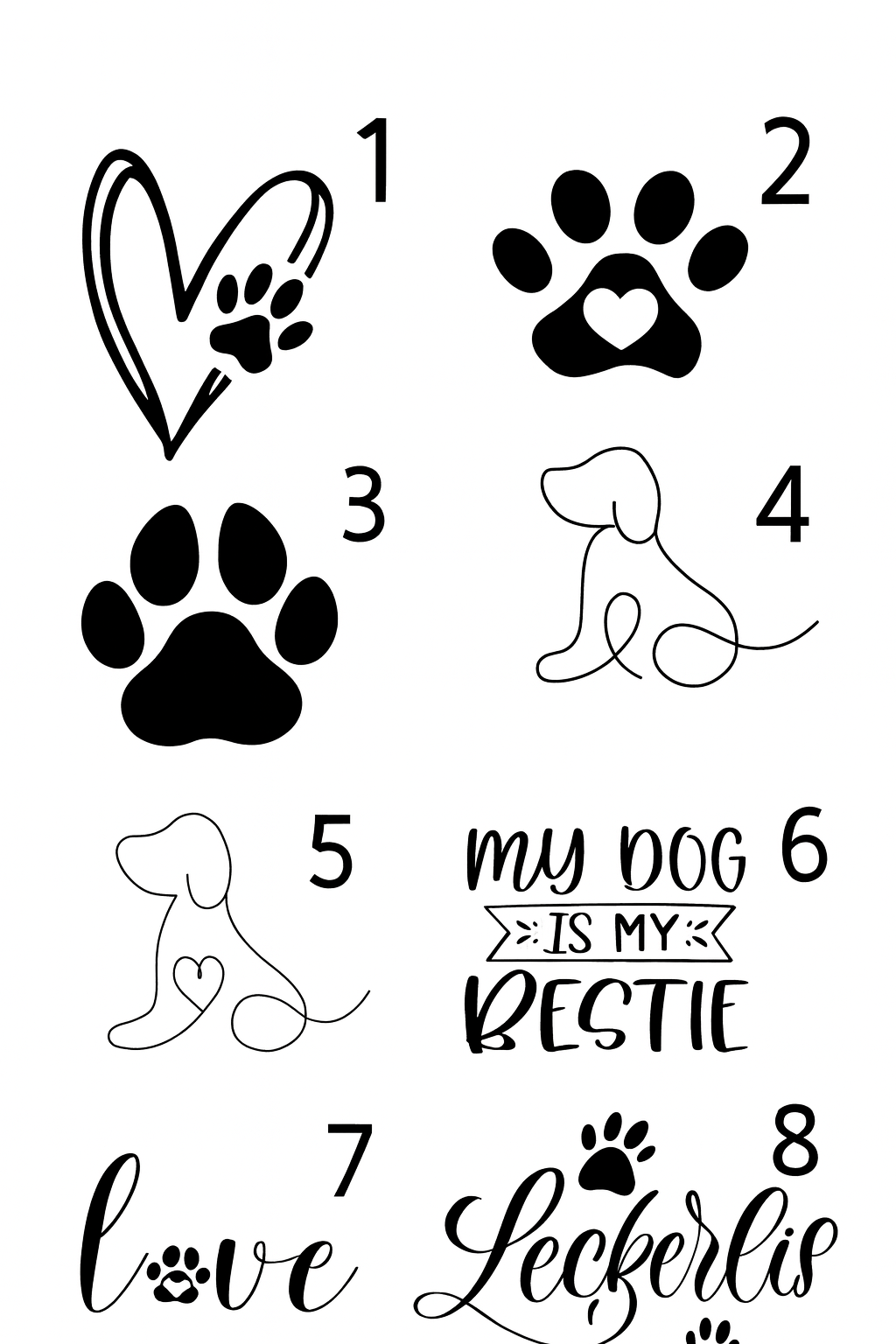 Leckerliglas „Pfotenliebe“