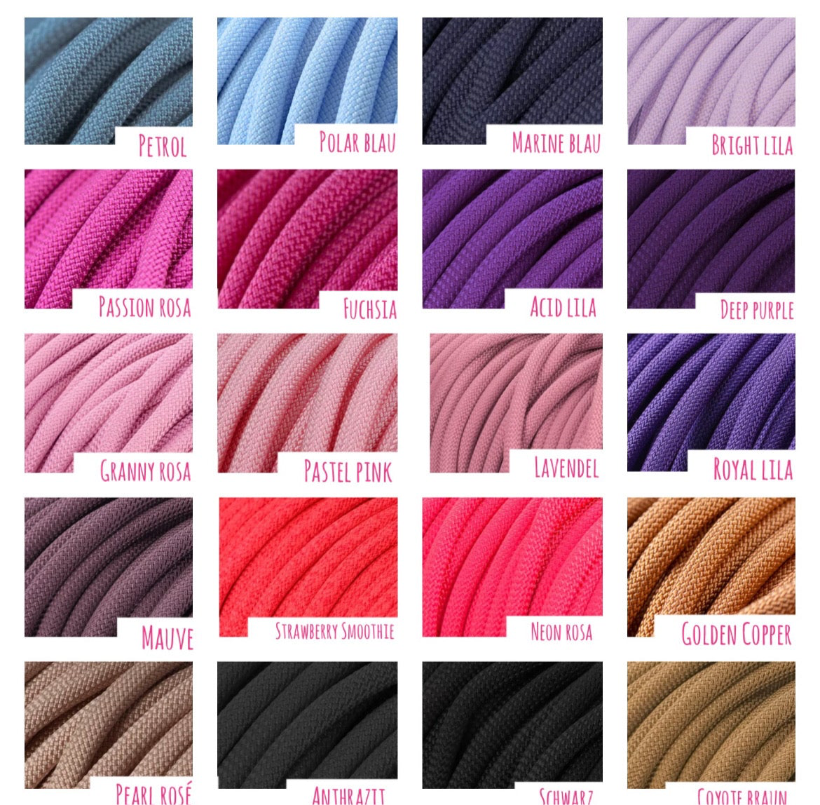 Retrieverleine Zugstopp Hundeleine Tauleine Mix & Match