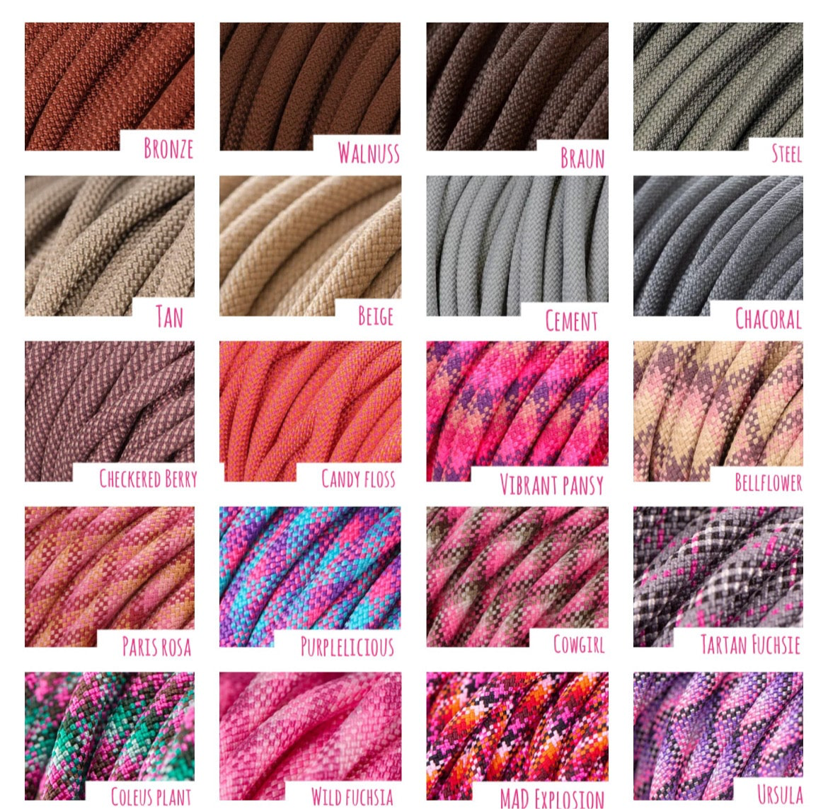 Retrieverleine Zugstopp Hundeleine Tauleine Mix & Match