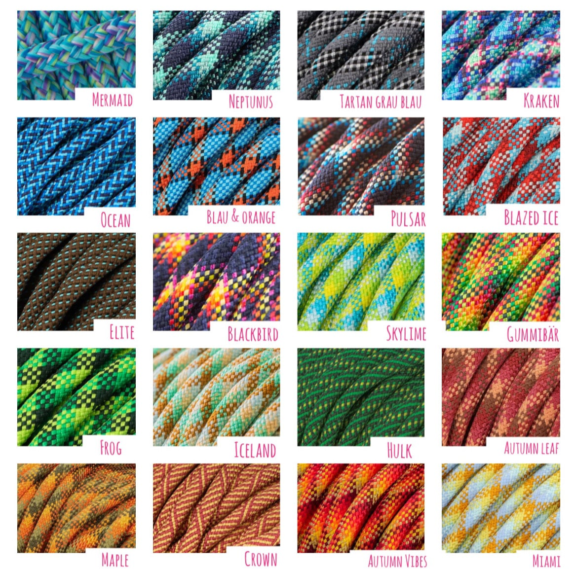 Retrieverleine Zugstopp Hundeleine Tauleine Mix & Match